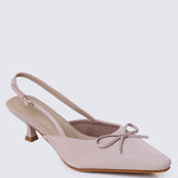 Lynn Comfy Heels In AlmondHeels - myballerine