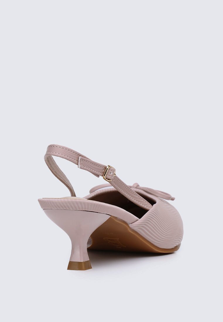 Lynn Comfy Heels In AlmondHeels - myballerine