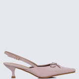 Lynn Comfy Heels In AlmondHeels - myballerine