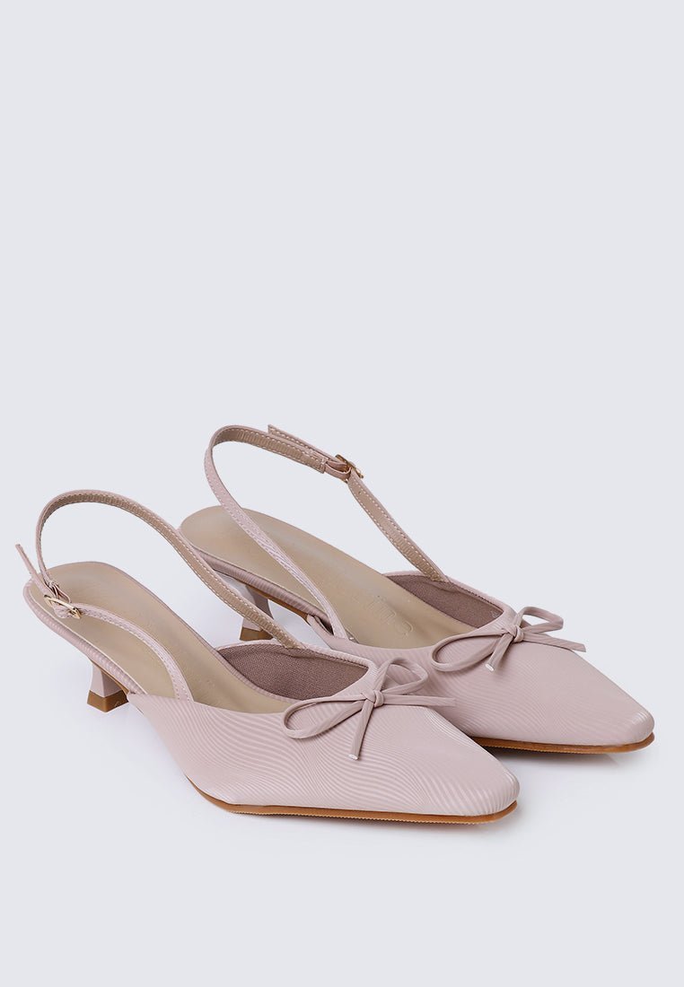 Lynn Comfy Heels In AlmondHeels - myballerine