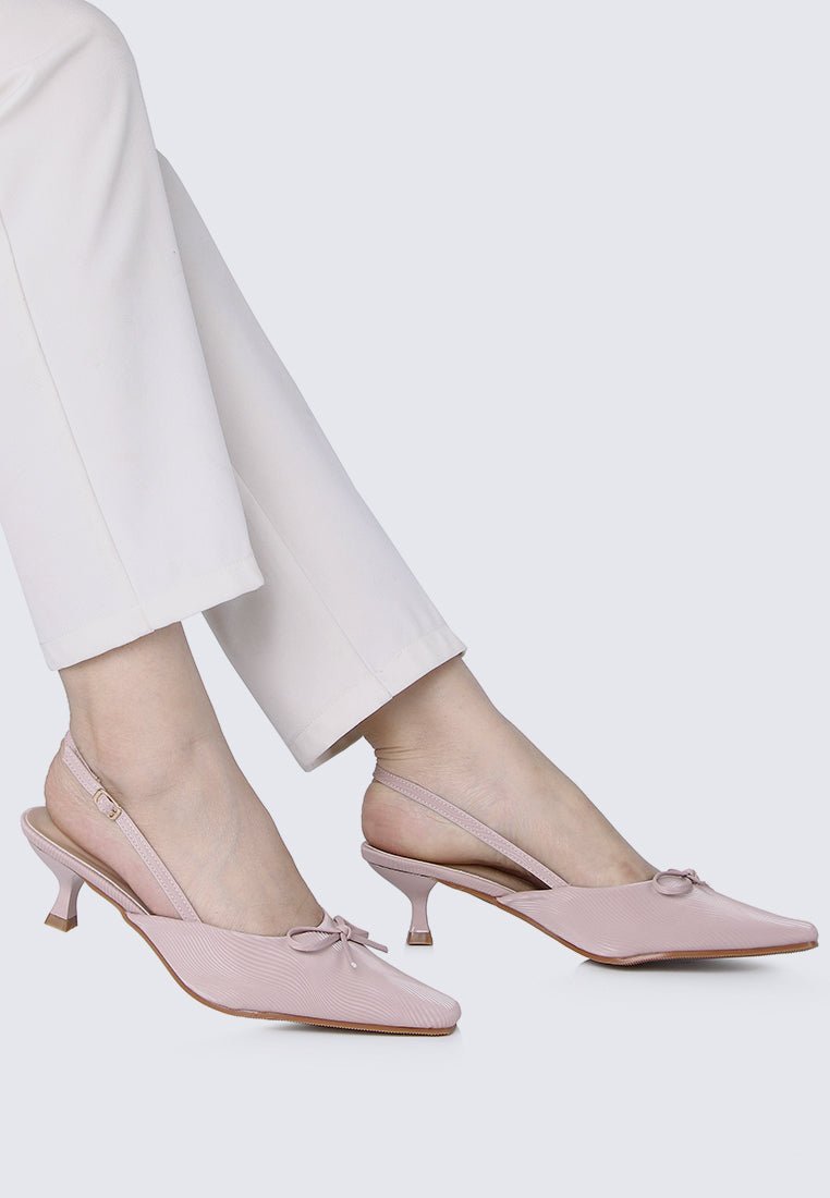 Lynn Comfy Heels In AlmondHeels - myballerine