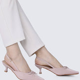 Lynn Comfy Heels In AlmondHeels - myballerine