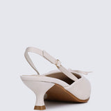 Lynn Comfy Heels In BeigeHeels - myballerine