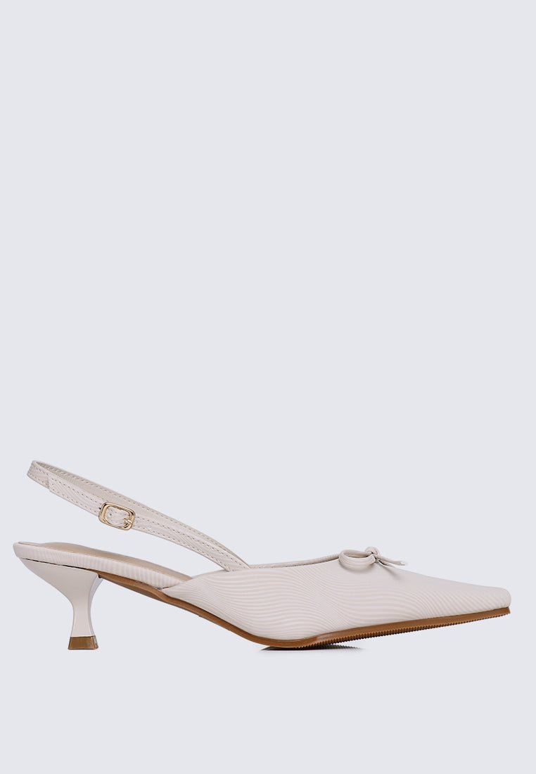 Lynn Comfy Heels In BeigeHeels - myballerine