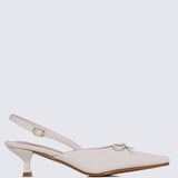 Lynn Comfy Heels In BeigeHeels - myballerine