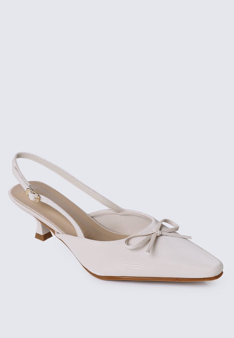 Lynn Comfy Heels In BeigeHeels - myballerine