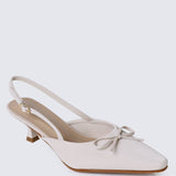 Lynn Comfy Heels In BeigeHeels - myballerine