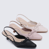 Lynn Comfy Heels In BeigeHeels - myballerine
