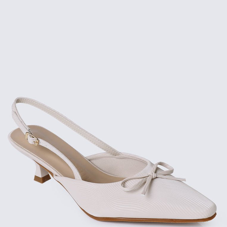 Lynn Comfy Heels In BeigeShoes - myballerine