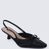 Lynn Comfy Heels In BlackHeels - myballerine