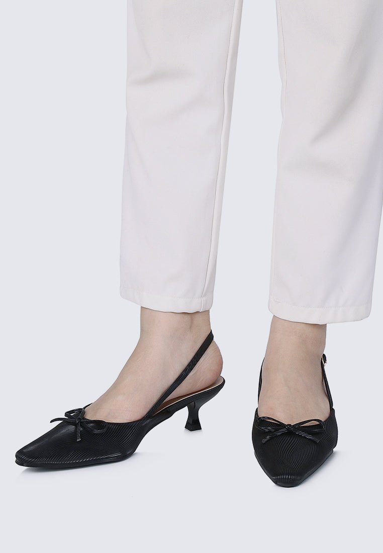 Lynn Comfy Heels In BlackHeels - myballerine