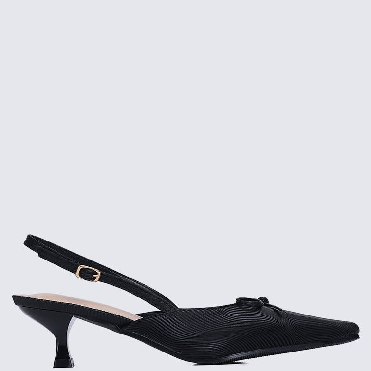 Lynn Comfy Heels In BlackShoes - myballerine