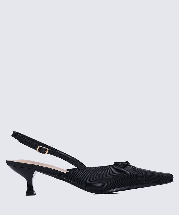 Lynn Comfy Heels In BlackShoes - myballerine