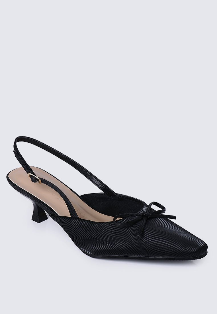 Lynn Comfy Heels In BlackShoes - myballerine