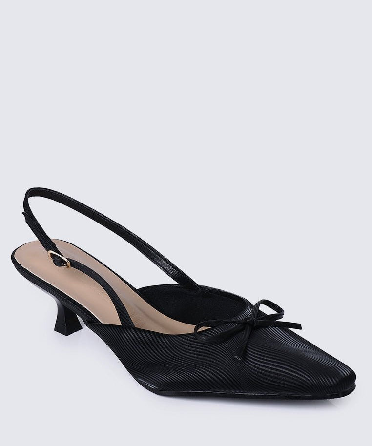 Lynn Comfy Heels In BlackShoes - myballerine