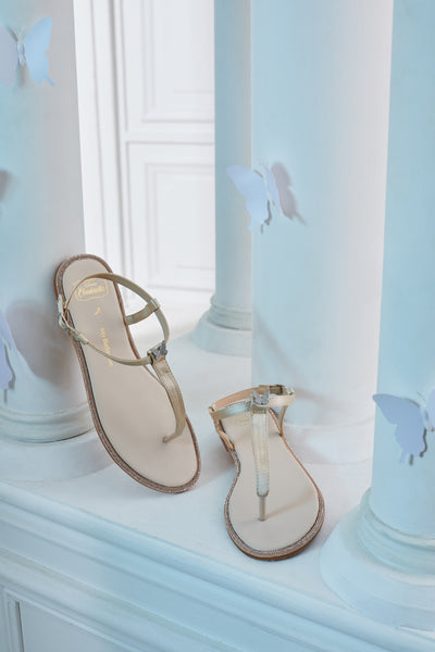 Magic Nightingale Comfy Sandals In Champagne