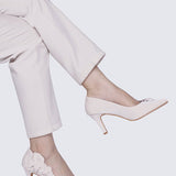 Madeleine Comfy Heels In BeigeHeels - myballerine