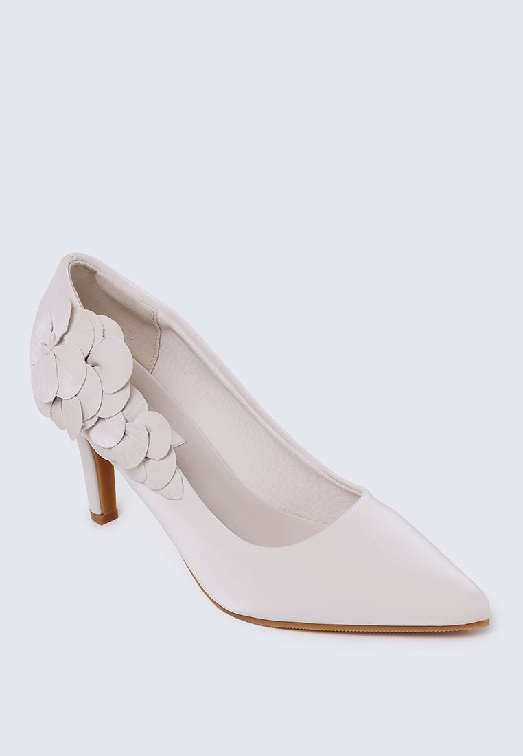 Madeleine Comfy Heels In BeigeHeels - myballerine