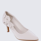 Madeleine Comfy Heels In BeigeHeels - myballerine