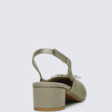Maeve Comfy Heels In Taupe - myballerine