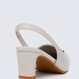 Maia Comfy Heels BeigeShoes - myballerine