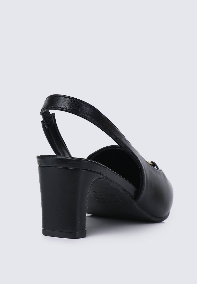 Maia Comfy Heels BlackShoes - myballerine