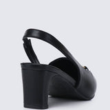 Maia Comfy Heels BlackShoes - myballerine