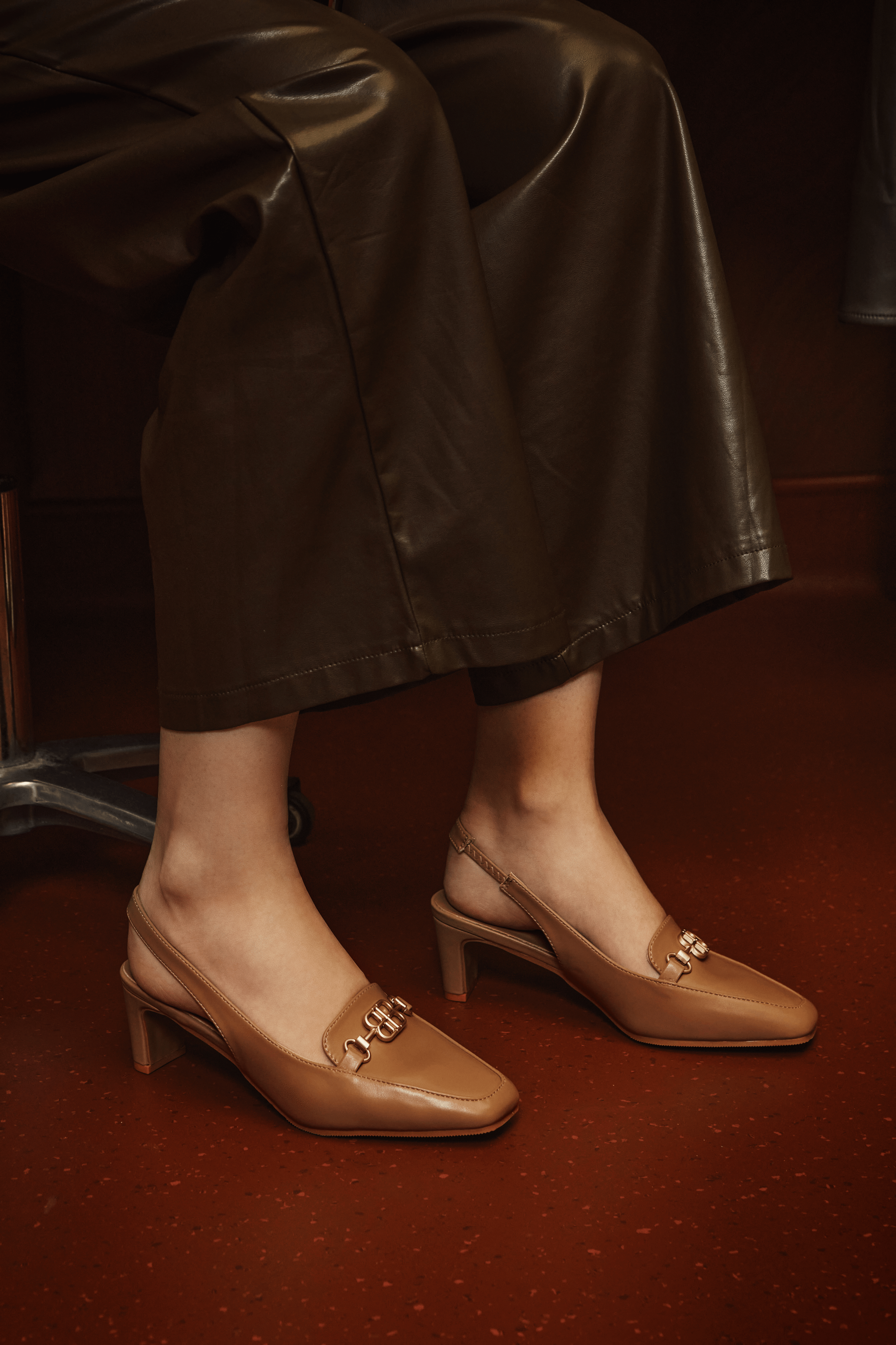 Maia Comfy Heels TaupeShoes - myballerine