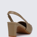 Maia Comfy Heels TaupeShoes - myballerine