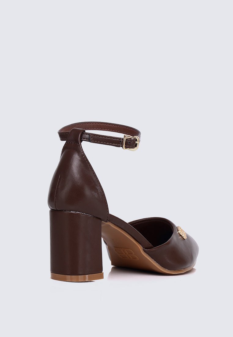 Mandy WideFit Comfy Heels In EspressoHeels - myballerine