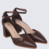 Mandy WideFit Comfy Heels In EspressoShoes - myballerine