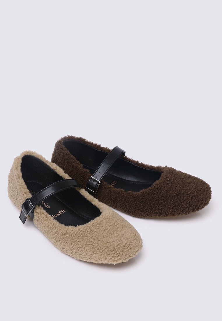 Margot FlexFit Comfy Ballerina In BeigeBallerina - myballerine