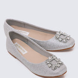 Maribel Comfy Ballerina In SilverBallerina - myballerine