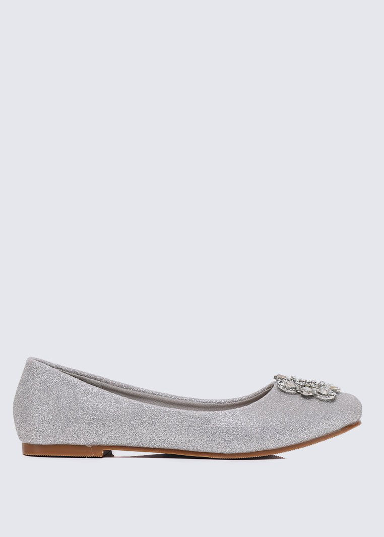 Maribel Comfy Ballerina In SilverBallerina - myballerine