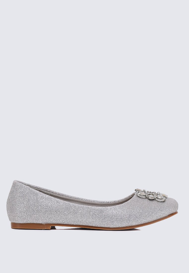Maribel Comfy Ballerina In SilverBallerina - myballerine