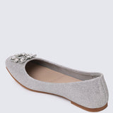 Maribel Comfy Ballerina In SilverBallerina - myballerine
