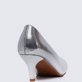 Maureen Comfy Pumps In SilverShoes - myballerine