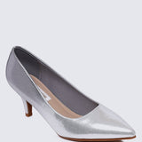 Maureen Comfy Pumps In SilverShoes - myballerine