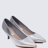 Maureen Comfy Pumps In SilverShoes - myballerine