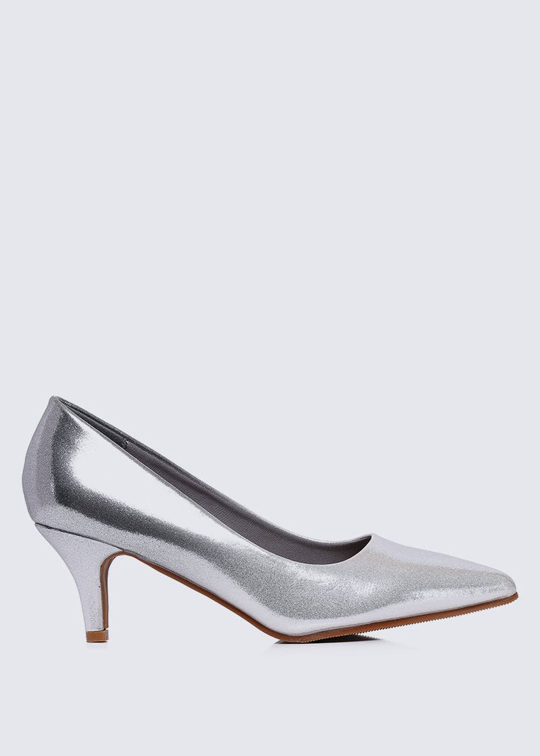 Maureen Comfy Pumps In SilverShoes - myballerine