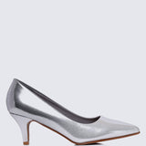 Maureen Comfy Pumps In SilverShoes - myballerine