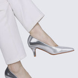 Maureen Comfy Pumps In SilverShoes - myballerine