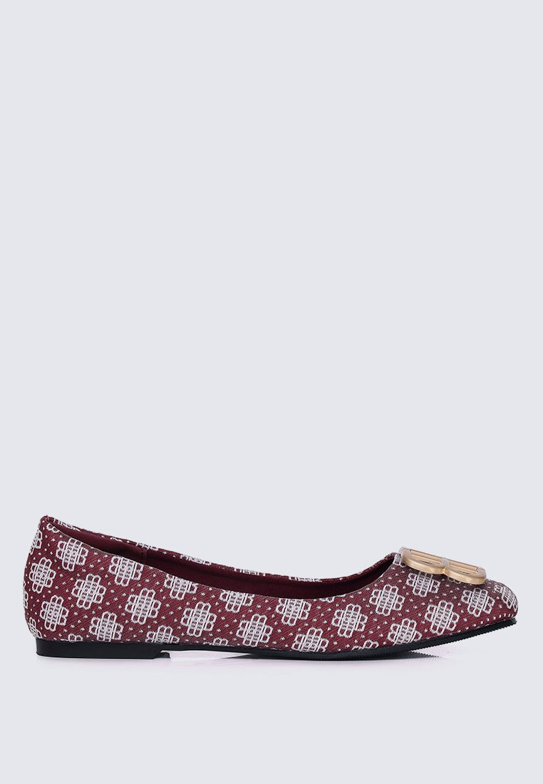 Melati Comfy Ballerina In MaroonBallerina - myballerine