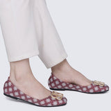 Melati Comfy Ballerina In MaroonBallerina - myballerine