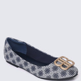 Melati Comfy Ballerina In NavyBallerina - myballerine