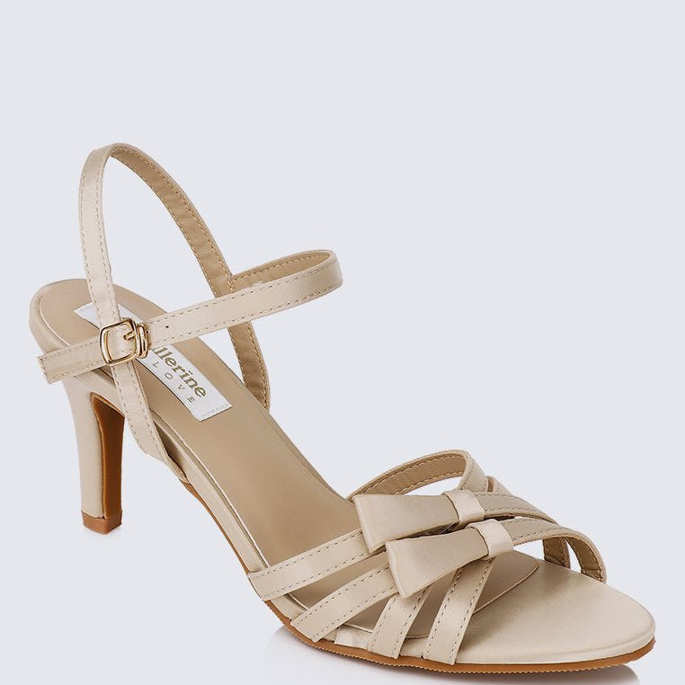 Melissa Comfy Heels In Almond - myballerine