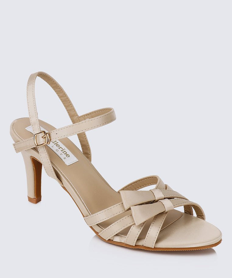 Melissa Comfy Heels In Almond - myballerine