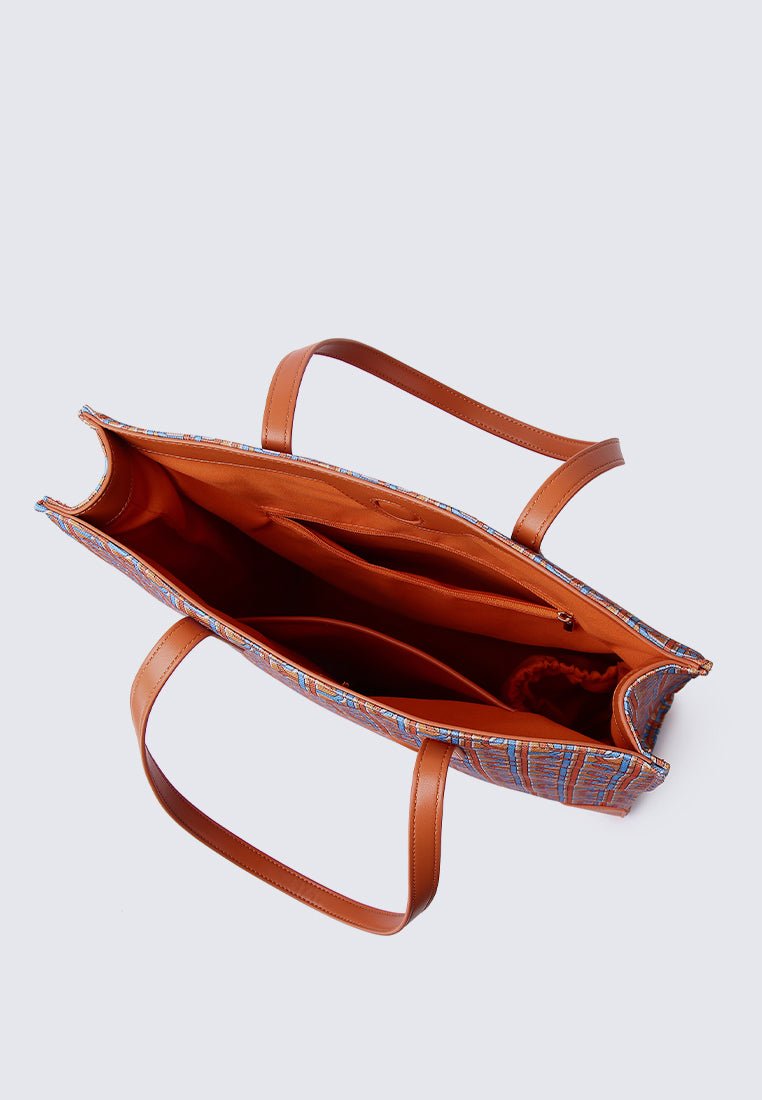 Melitta Printed Tote Bag In ApricotBags - myballerine