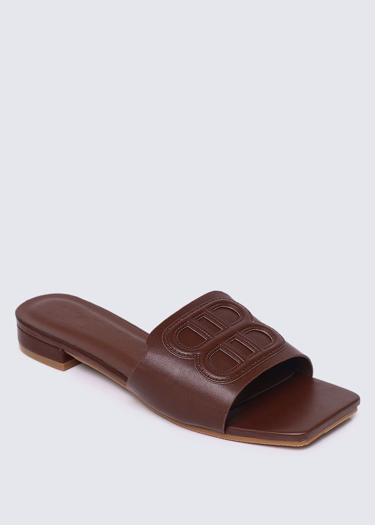 Michelle Comfy Sandals In BrownShoes - myballerine