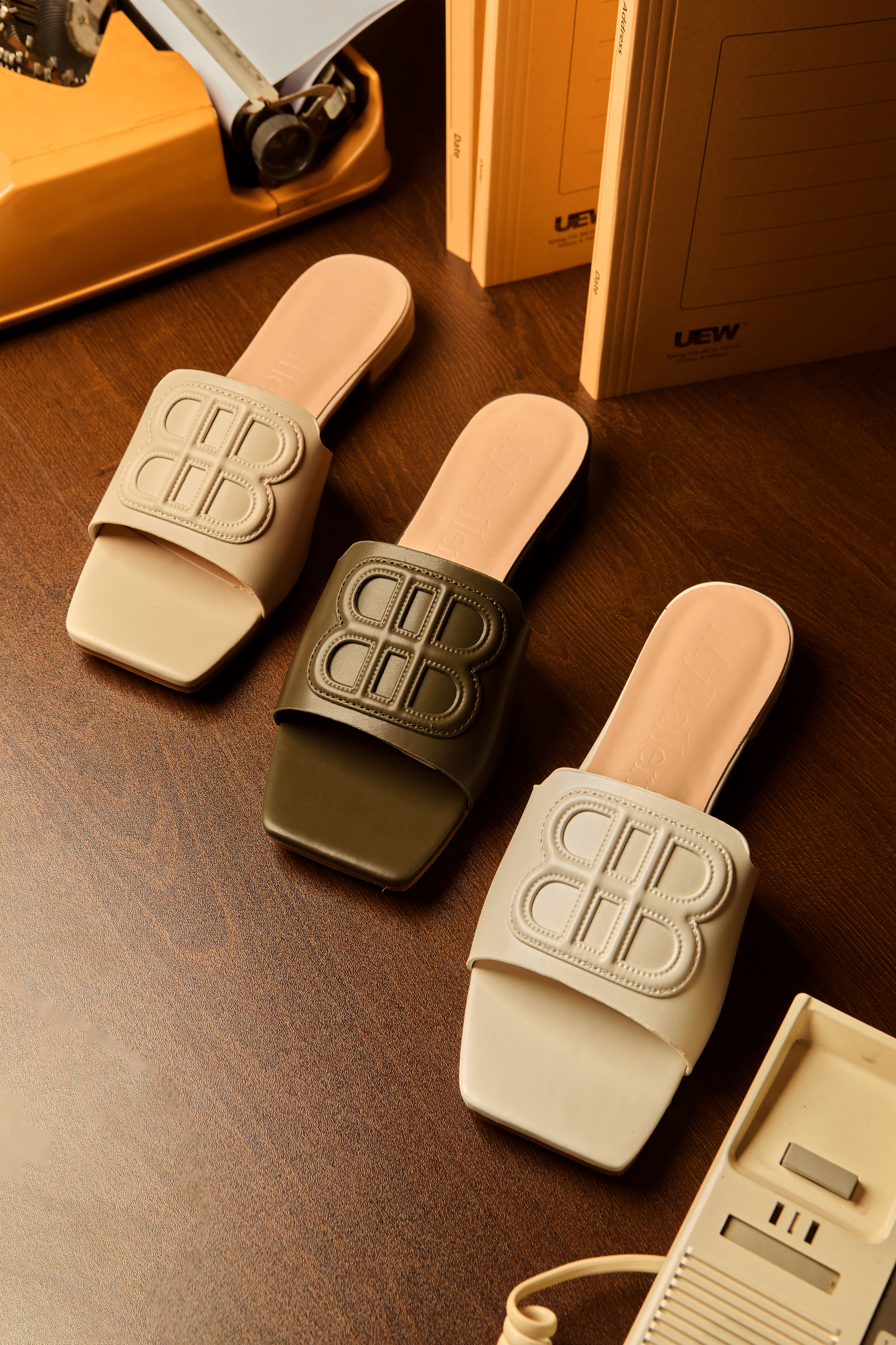Michelle Comfy Sandals In OliveShoes - myballerine